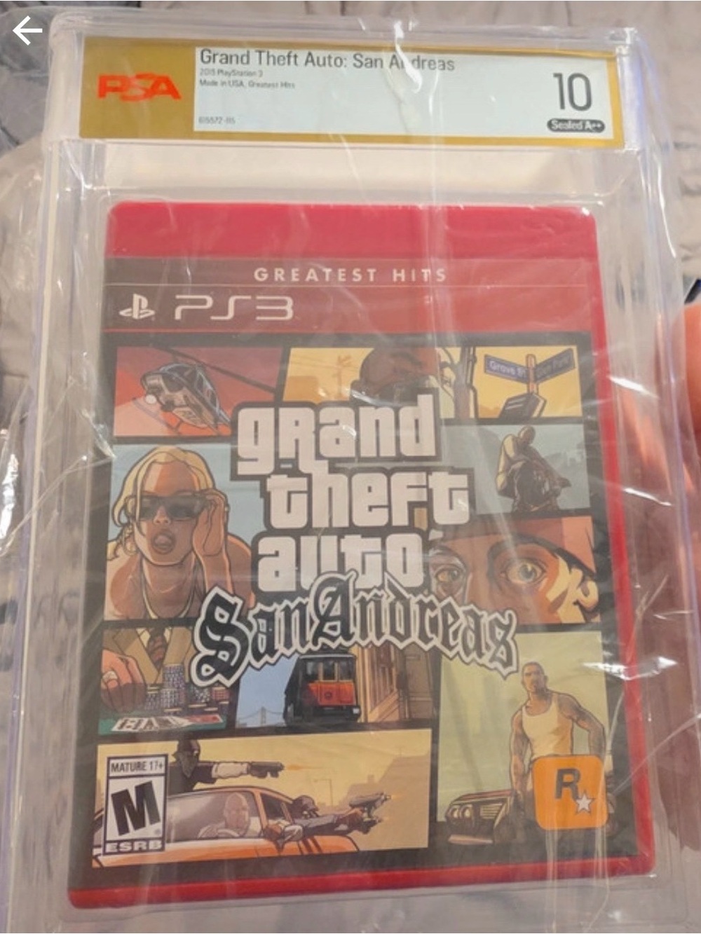 Sony PS3 Grand Theft Auto: San Andreas - Red (Greatest Hits) Graded Game 10